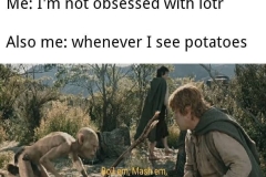 Gollum-Sam-Obsessed-potato-meme-LOTR